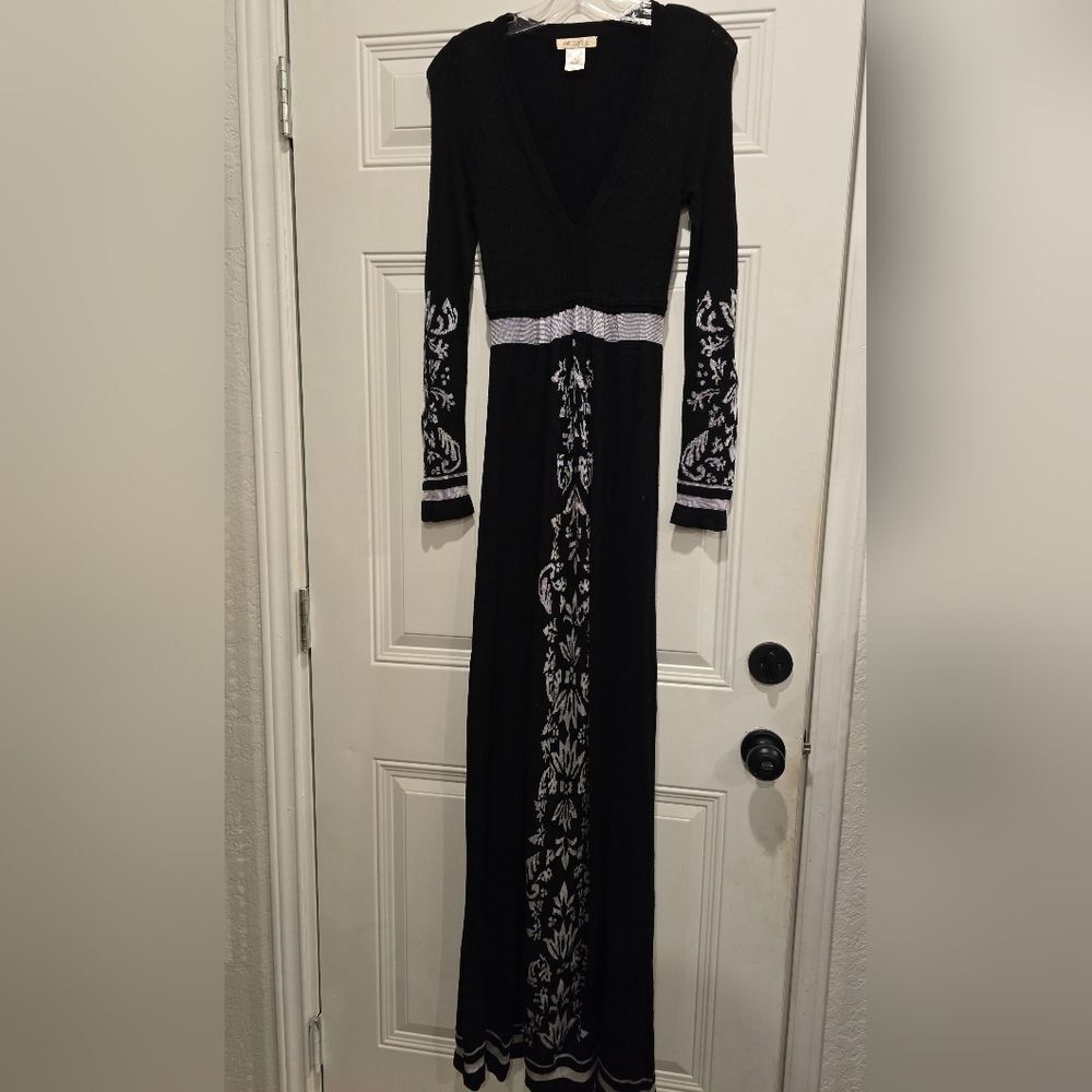 Gorgeous Arden B Long Black & White Dress